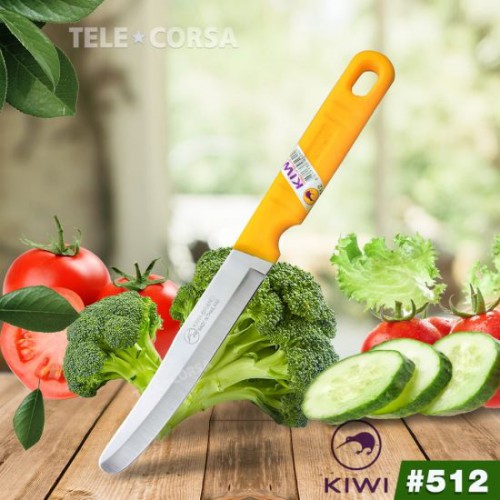 DAO THÁI LAN KINWI CÁN NHỰA VÀNG SIÊU BÉN - Dao Thái Kiwi Cán Vàng - Dao gọt Tiện Lợi - Dao sắc bén