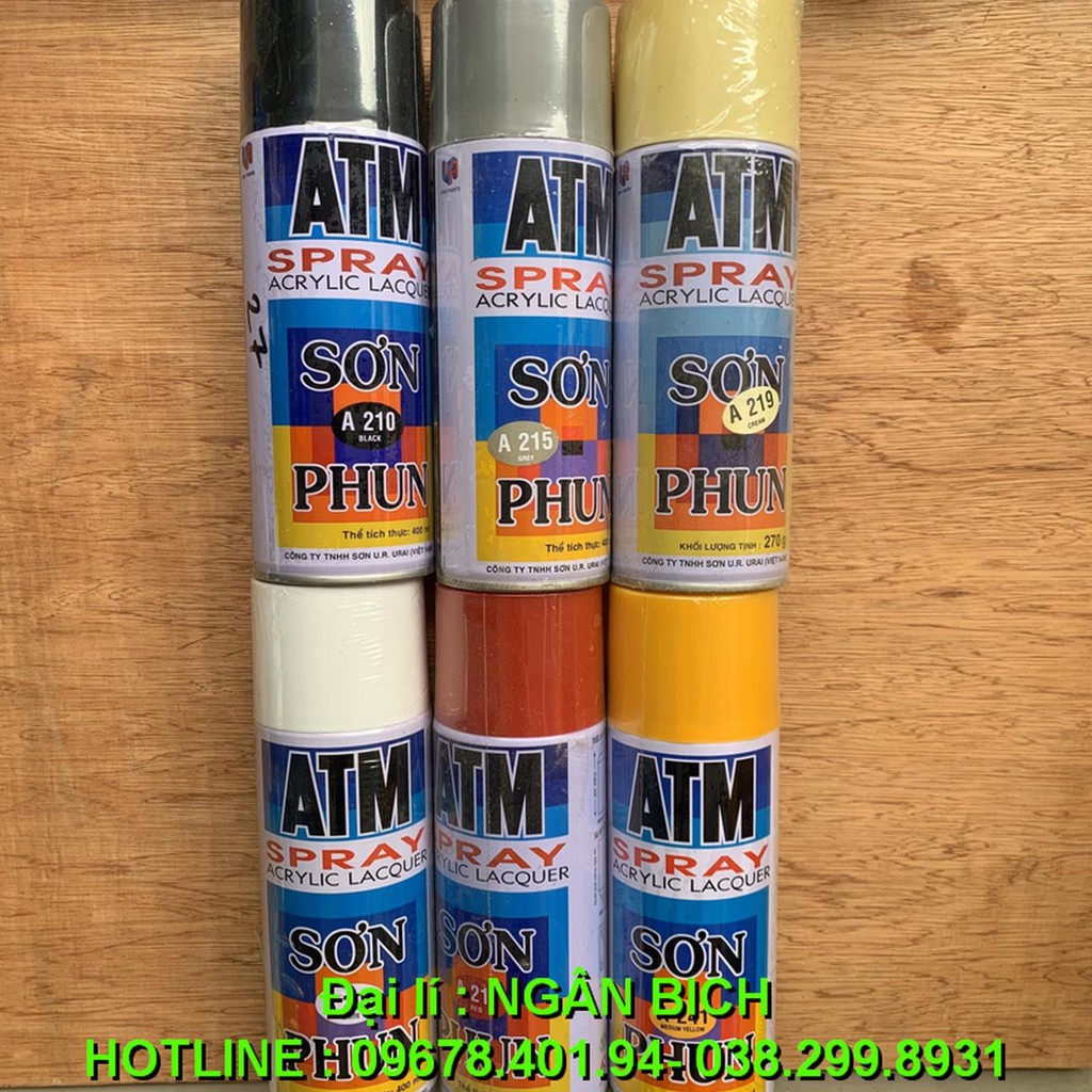 Sơn xịt atm spray đủ màu