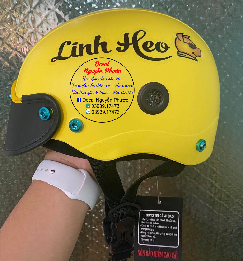 Nón thông gió xịn gắn 7 Ốc titan xung quanh - bao đẹp bao chất bao ngầu lòi