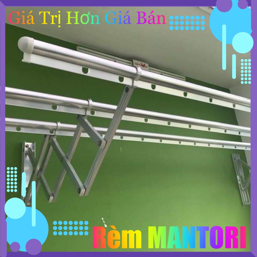 Giàn phơi quần áo, giàn phơi thông minh gắn tường hòa phát chính hãng, thông minh giúp tiết kiệm diện tích cho các khu vực phơi nhỏ