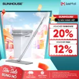 Bộ lau nhà tự vắt đa năng Space Saving SUNHOUSE KS-CL3211PW - Hàng Chính Hãng