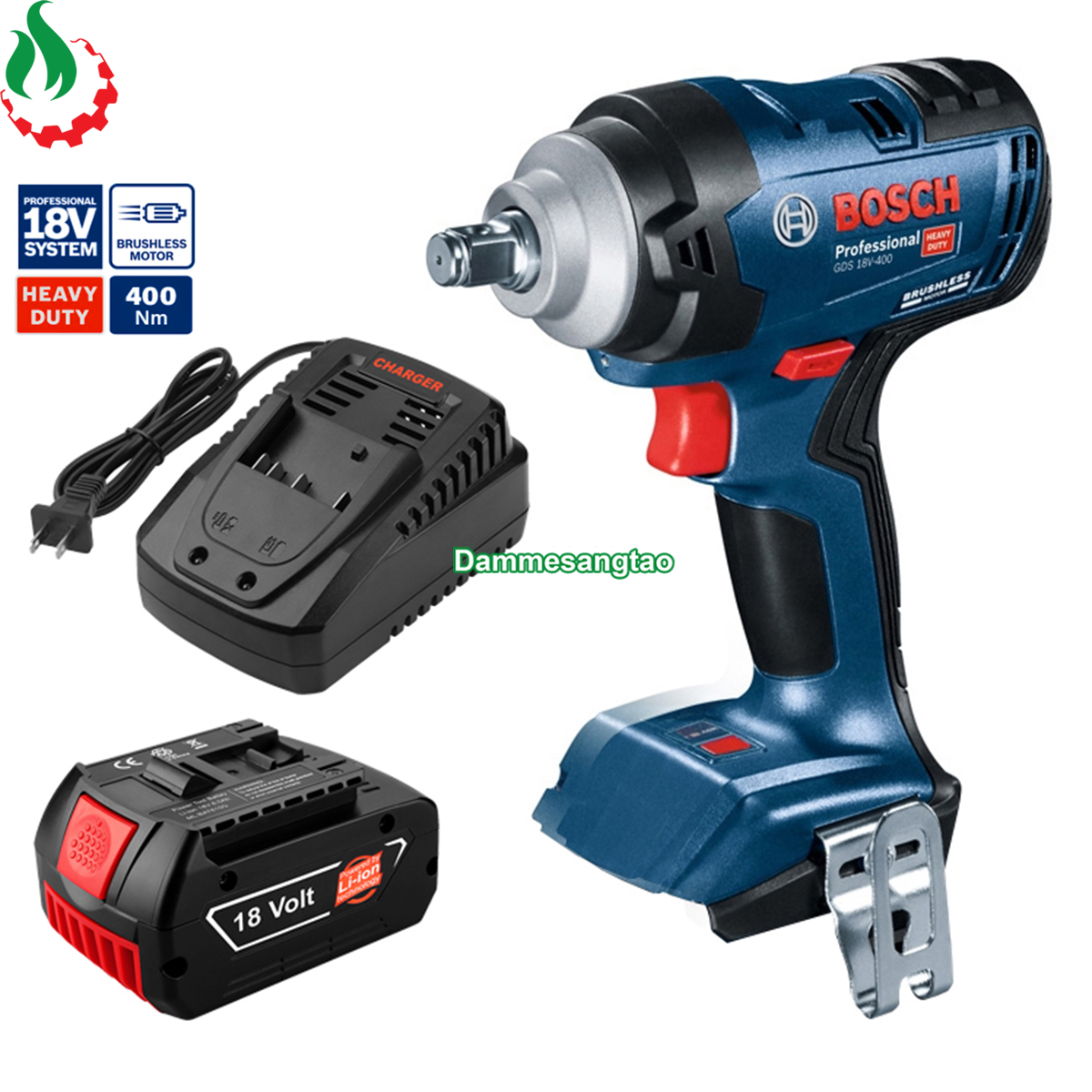 Máy siết bulong dùng pin bosch 18v gds 18v-400