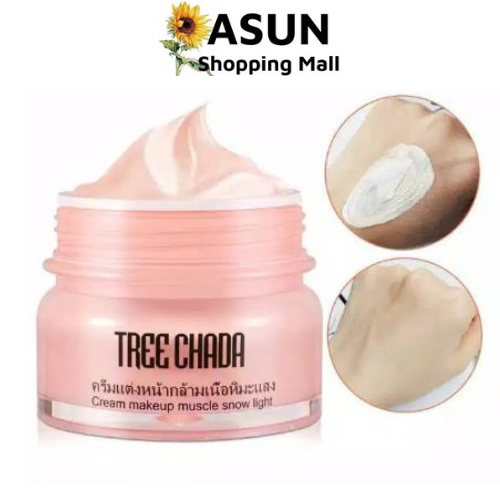 Kem Trang Điểm Makeup Dưỡng Da Treechada Thái Lan 50g Cream Makeup Snow Light