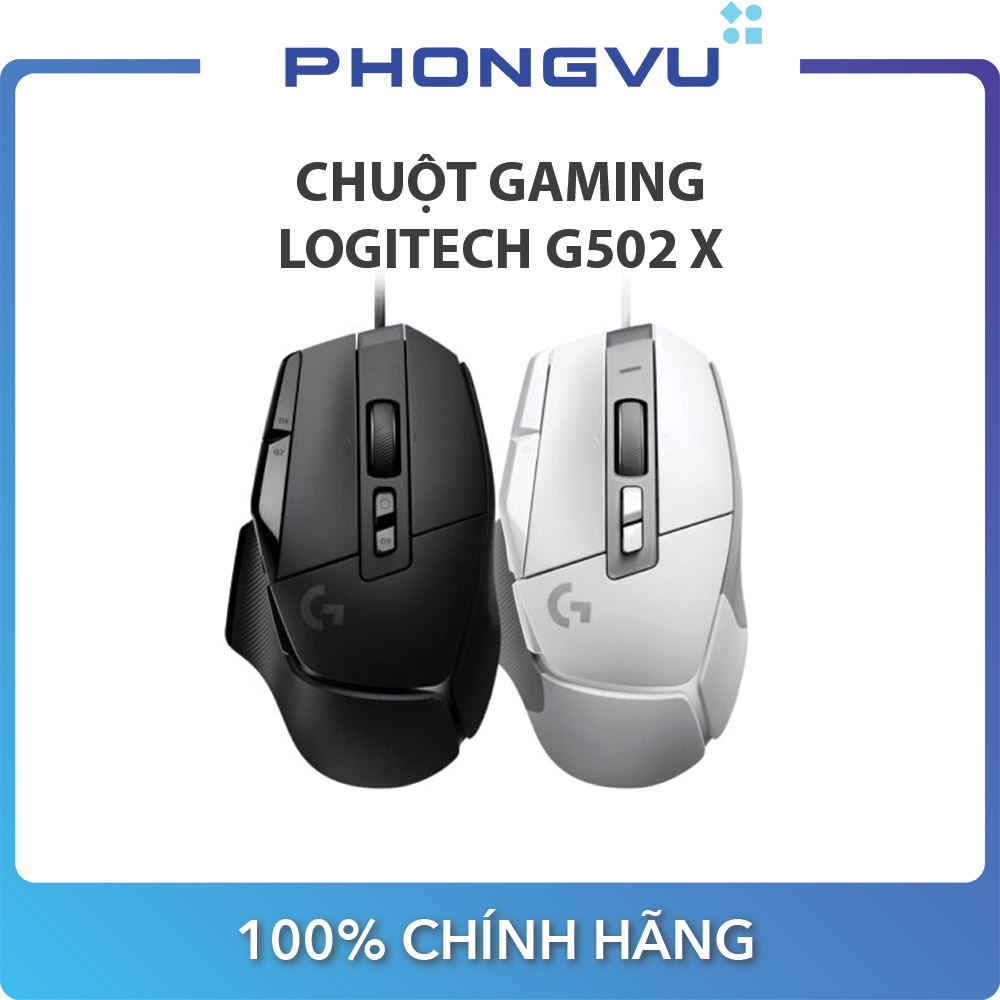 Chuột gaming logitech g502 x - bảo hành 24 tháng