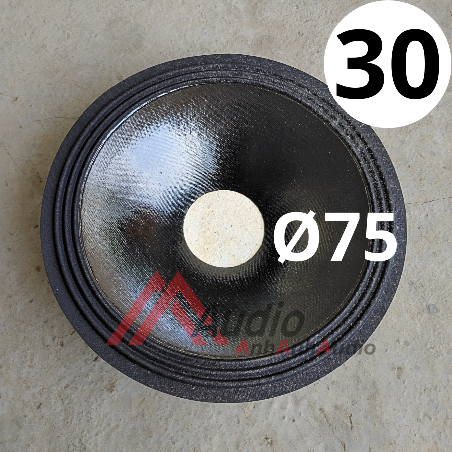 Màng loa bass 30 lổ coil 76 màng chống nước gân vải 3 sóng