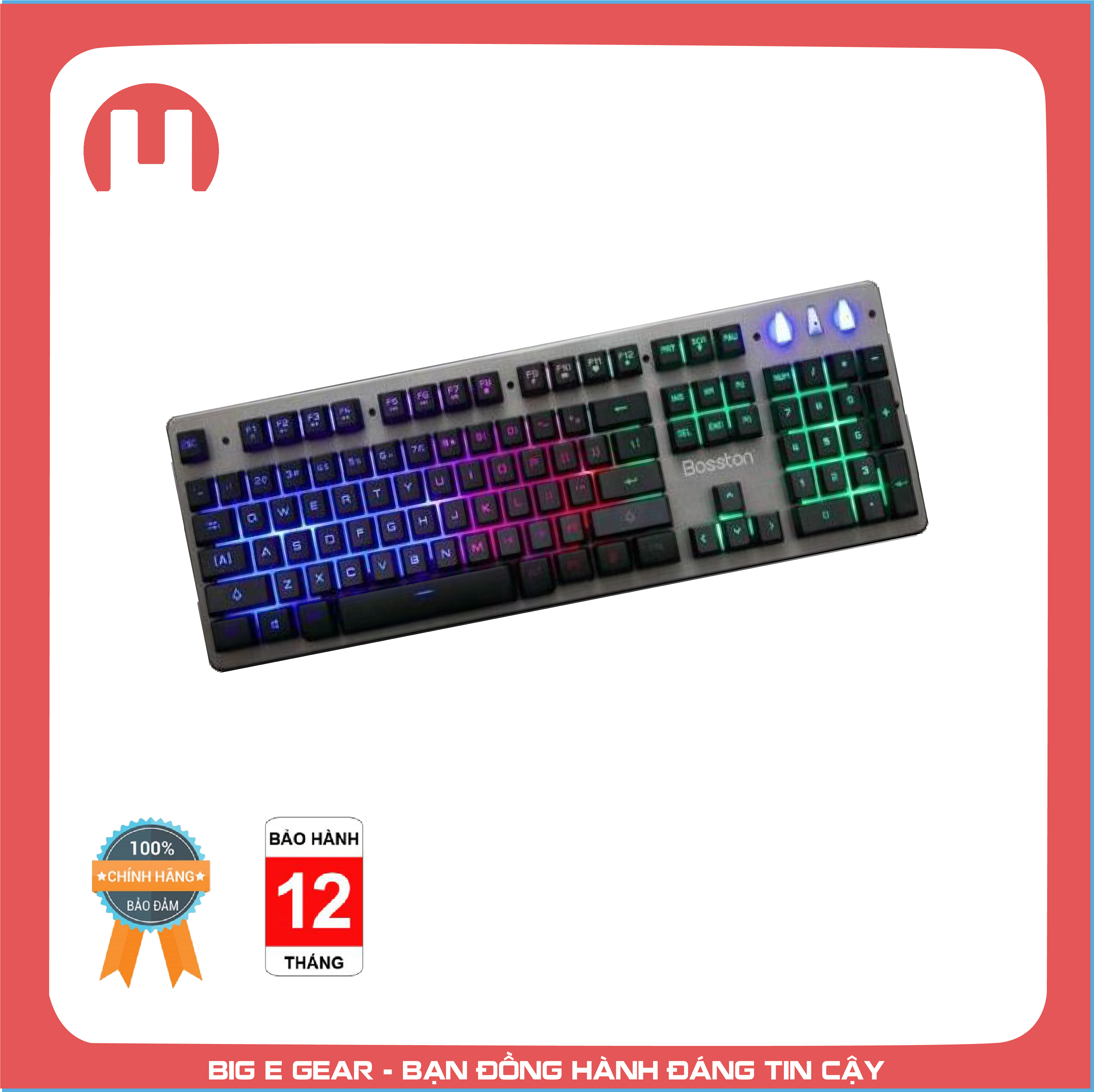 [HCM]Bàn Phím LED Gaming có dây R600 - Điện Tử Big E
