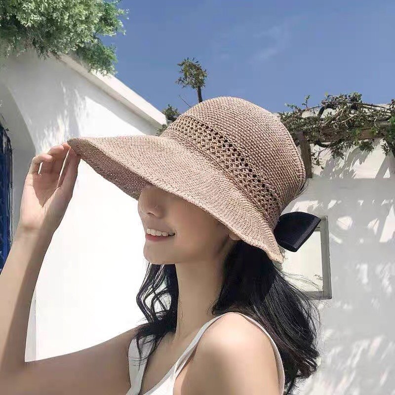 [KHUYẾN MÃI] Mũ cói nữ nửa đầu hot hot , chất liệu cao cấp, bền bỉ, cam kết hàng đúng mô tả, chất lượng đảm bảo-Mũ cói nửa đầu chống nắng kiểu Hàn Quốc đang là sức hút thời trang không thể thiếu dành cho bạn gái với phong cách thời trang đa dạng