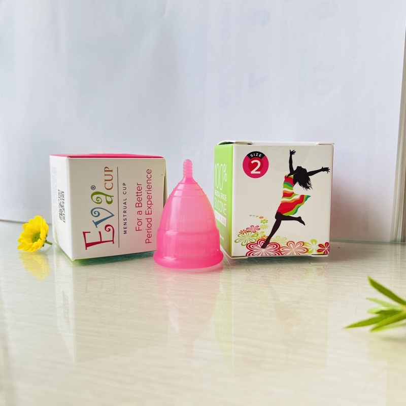 Evacup - Cốc nguyệt san Mỹ mẫu mới tặng bộ tiệt trùng
