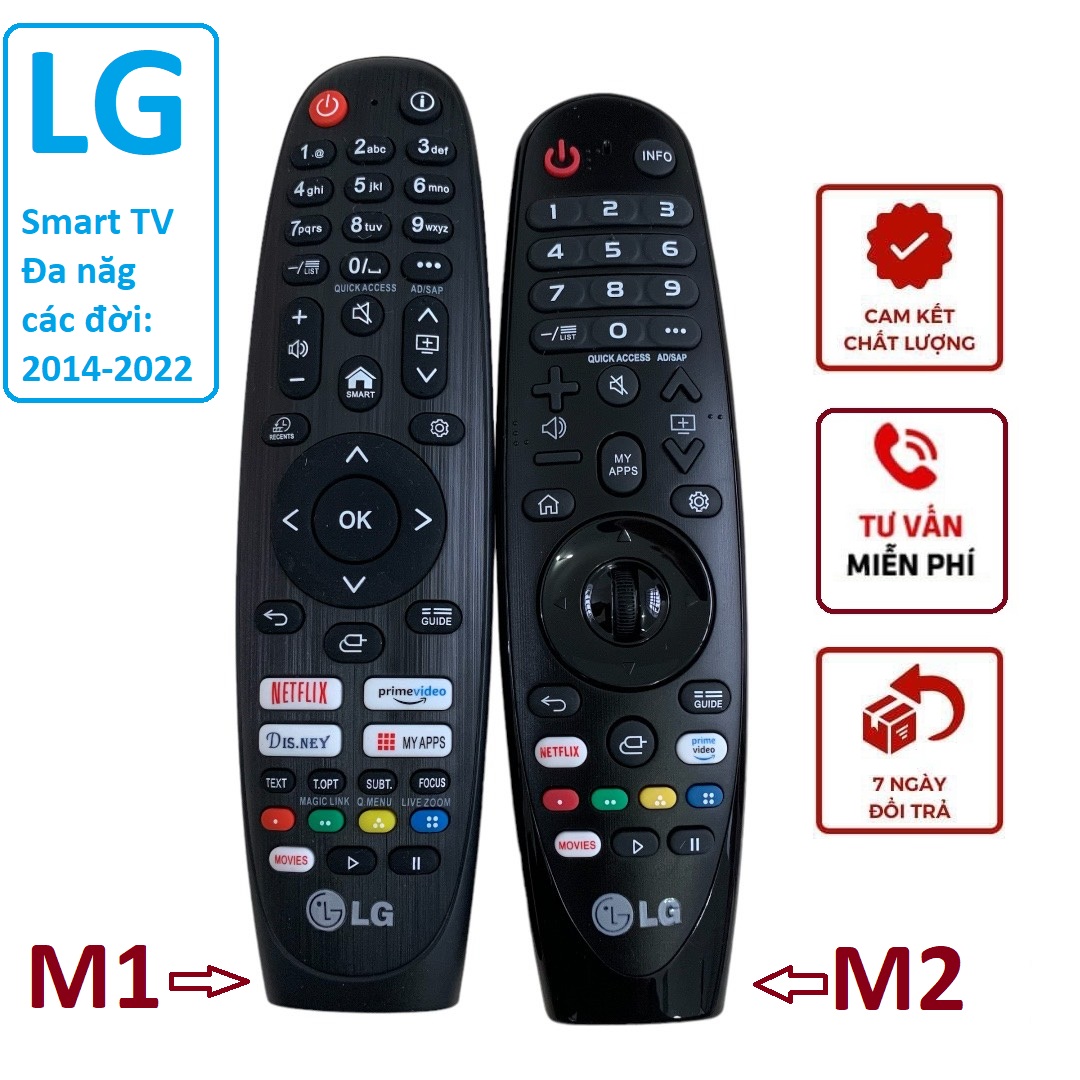  Điều khiển tivi LG Smart đa năng dùng cho các đời từ 2014 đến 2022 remote LG giọng nói thông minh MR20 có chuột bay mr19ba mr18 mr650 mr21 mr22 