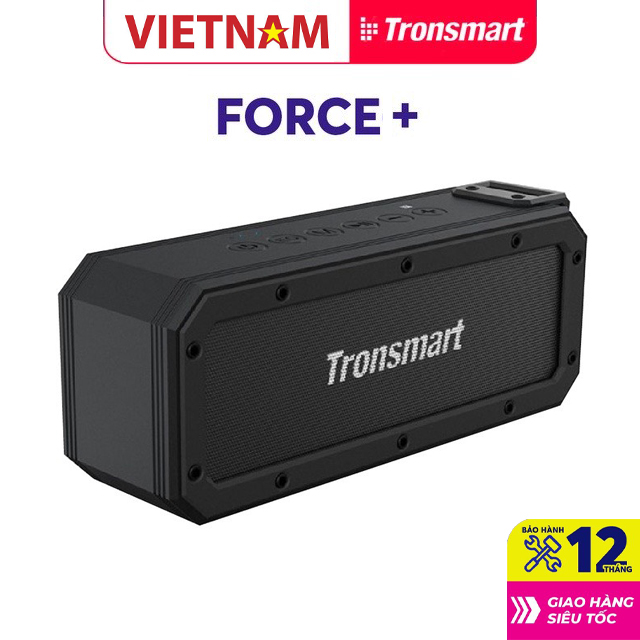 Tronsmart Element Force Plus Loa di động Bluetooth chống nước IPX7, công suất 40W, hỗ trợ thẻ nhớ, cổng AUX - Hãng phân phối chính thức