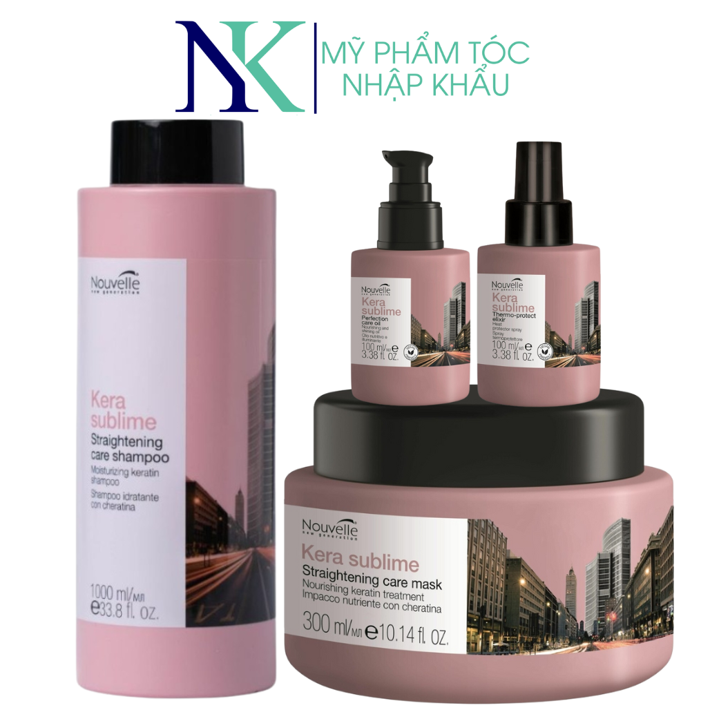  Bộ dầu gội Nouvelle Keratin Kera Sublime phục hồi và nuôi dưỡng tóc cao cấp 