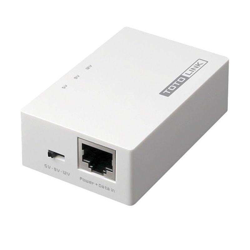 Totolink poe100 10/100 mb/s power-over-ethernet injector