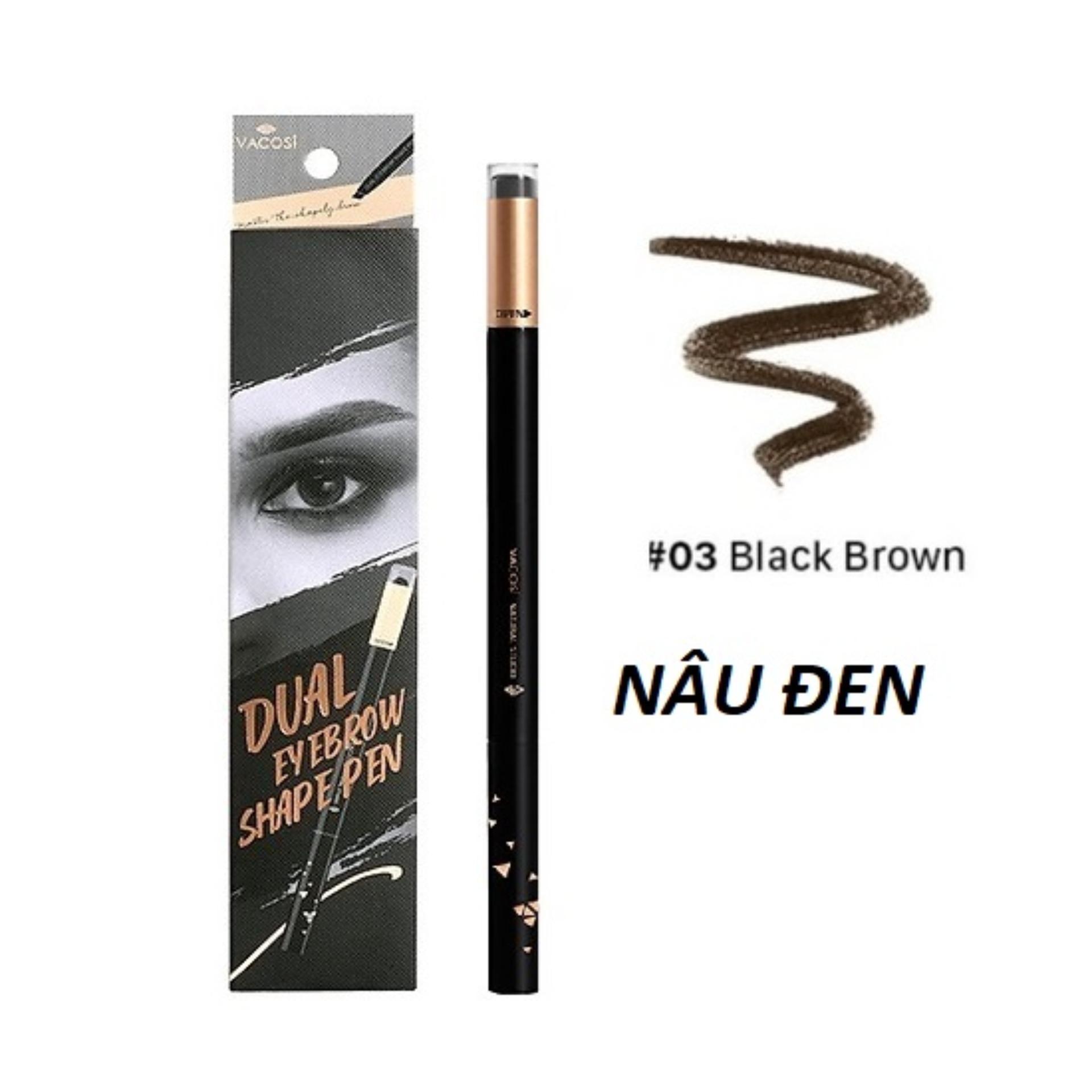 Chì kẻ mày định hình đa năng vacosi dual eyebrow shape pen
