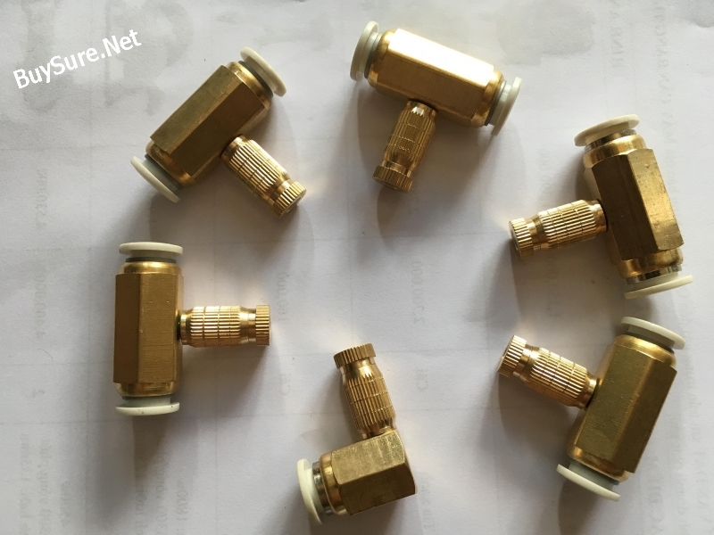 Béc phun sương số 3 - bộ 5 cái kèm nối nhanh bằng đồng, đầu béc tưới cây