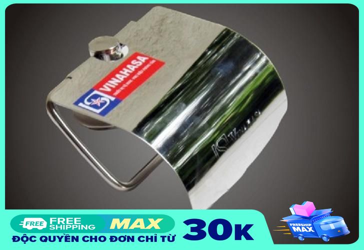Hộp đựng giấy vệ sinh inox Vinahasa LG02 cho phòng tắm, inox sáng bóng không sợ han gỉ, thao tác thay giấy dễ dàng thuận tiện (Bảo hành 12 tháng, 1 đổi 1 trong 7 ngày)