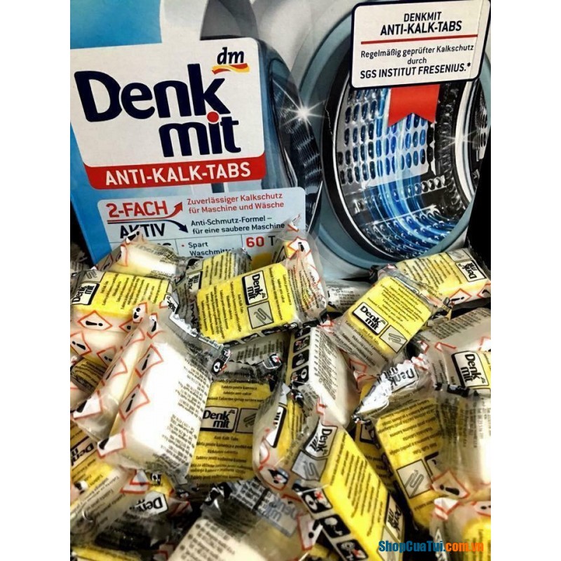 Viên vệ sinh lồng máy giặt Denkmit Đức - Bán lẻ viên