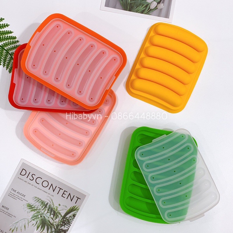 [HCM]Khuôn Làm Xúc Xích Silicon Cho Bé Ăn Dặm