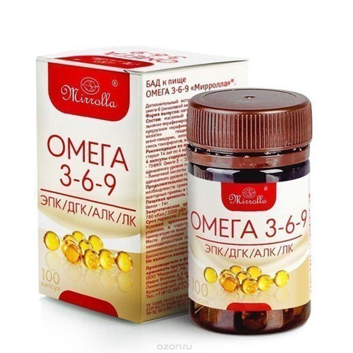 [ Hàng Chính Hãng ] Viên uống Omega 369 Mirrolla Nga 100 viên