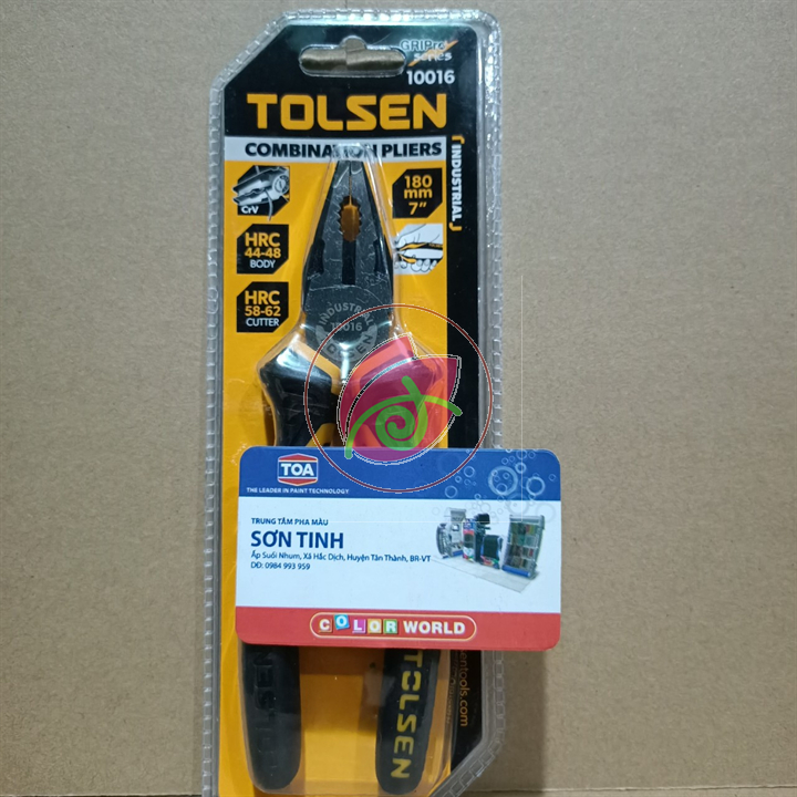 Kềm răng công nghiệp 7in 180mm tolsen 10016