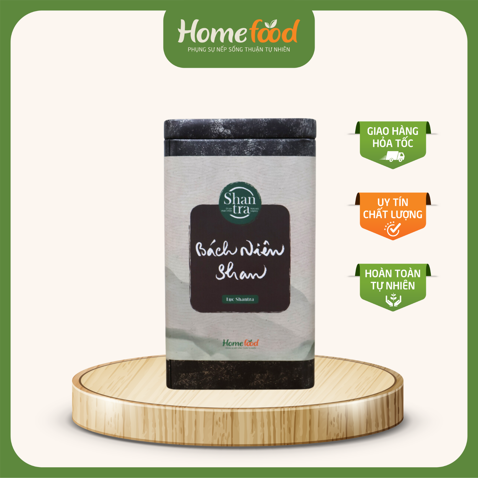 Bách niên shan lục shantra 100g- lục trà