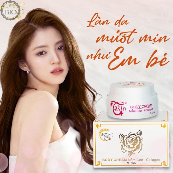 Kem dưỡng trắng da toàn thân, body mầm gạo tskin hàn quốc