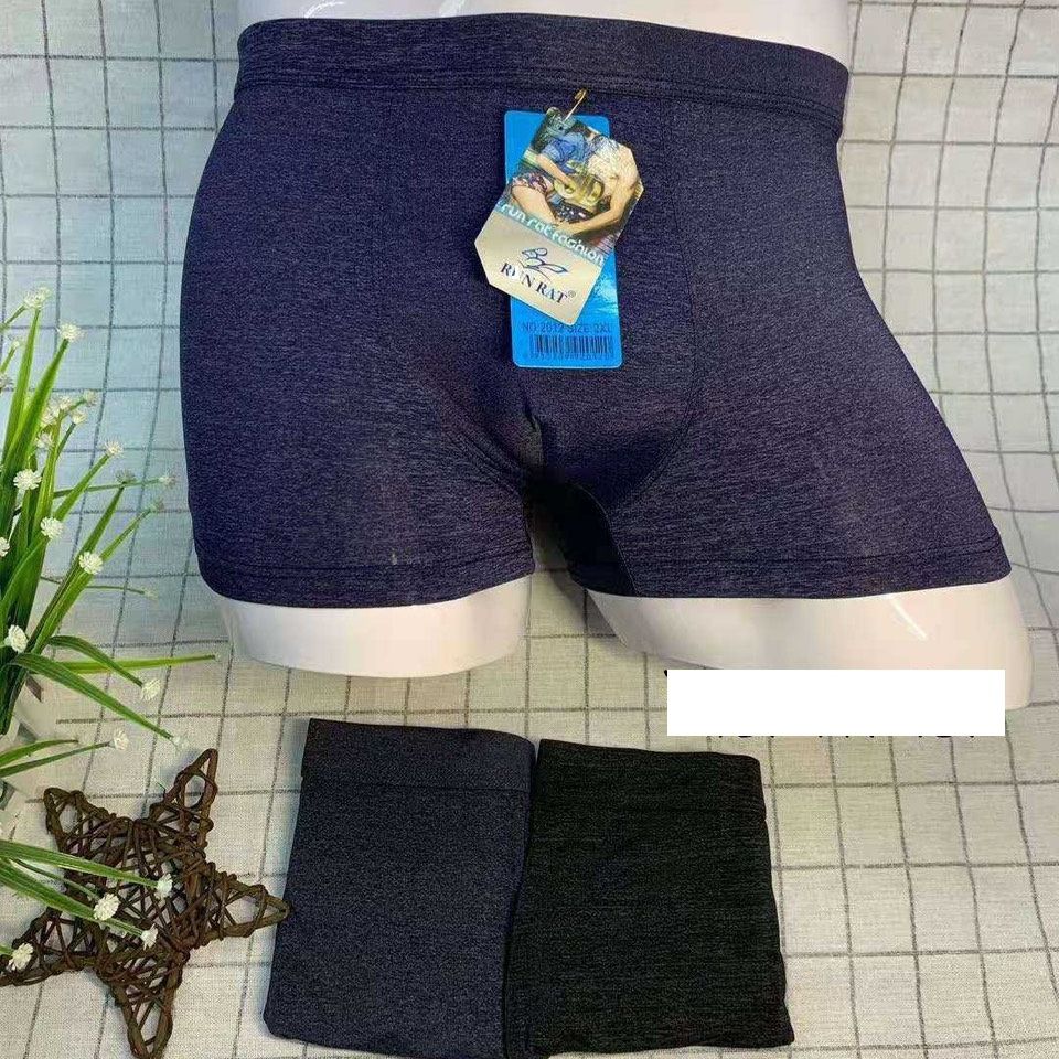 Combo 2 quần lót nam boxer thun lạnh cao cấp co giãn 4 chiều, chất vải mịn trơn khô thoáng quần, sịp nam thun lạnh boxer đủ size, đủ màu
