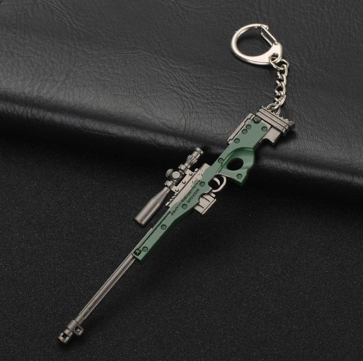 Móc khóa awm xanh 12cm luôn khóa game pubg