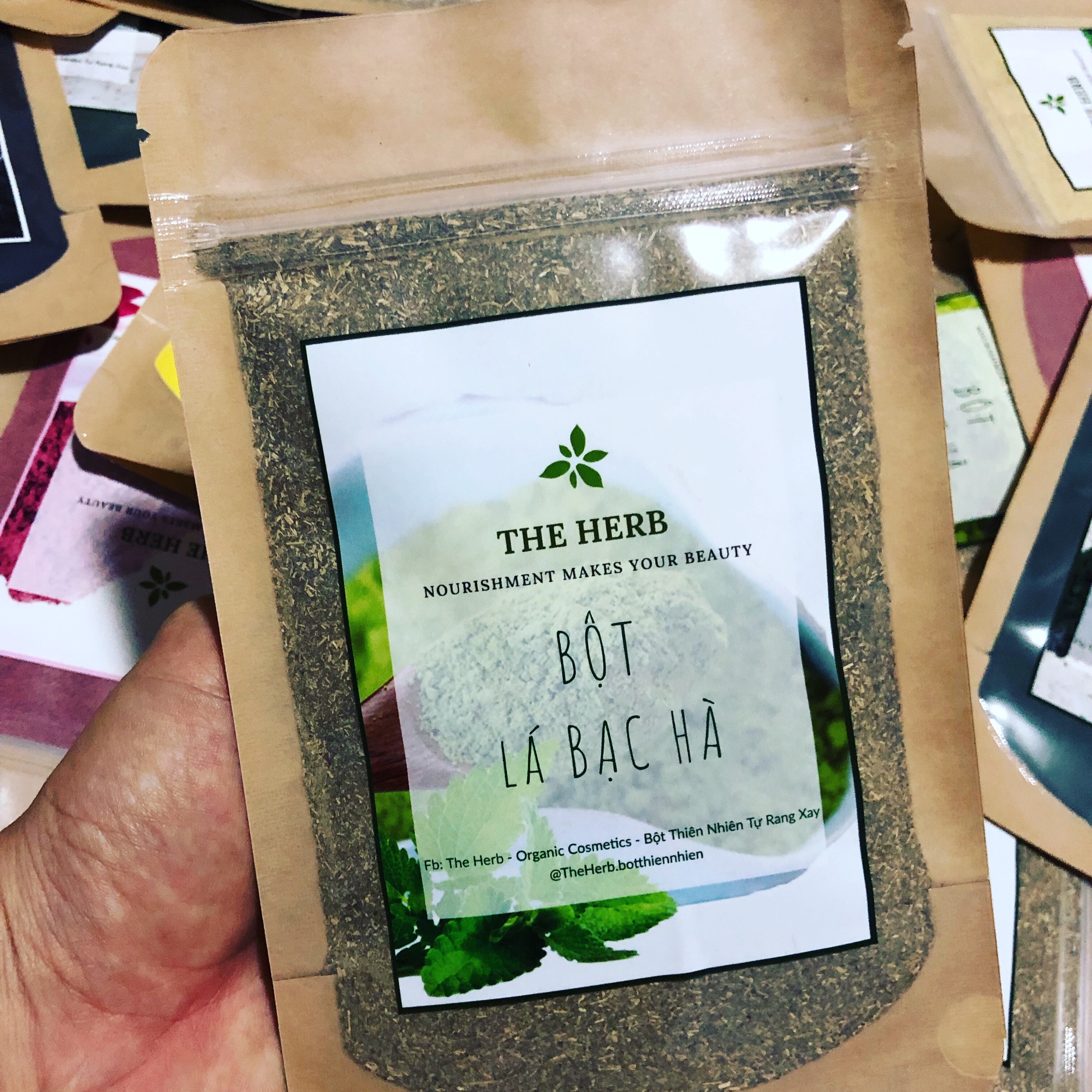 Bột lá bạc hà