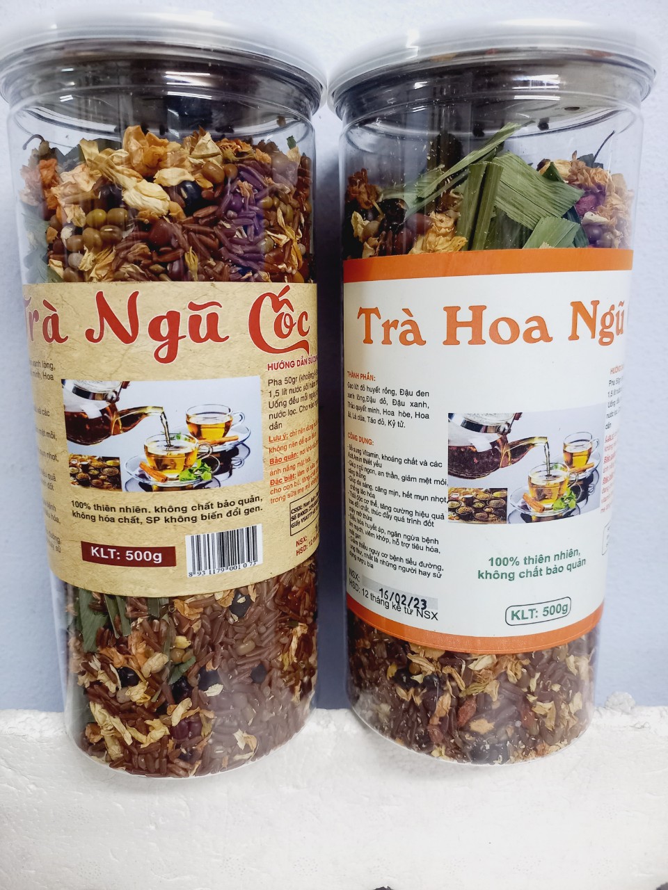 Trà hoa ngũ cốc gạo lứt đậu đen thanh nhiệt giảm cân NTFood 500gr