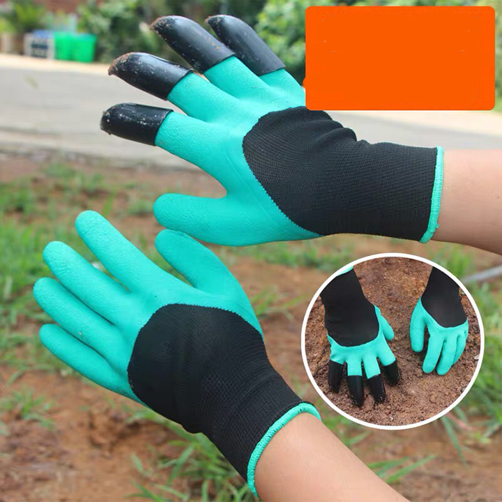 Găng tay  chuyên dụng làm vườn có móng vuốt 3A thay dụng cụ đào đất thoáng khí dọn dẹp đất trồng cây