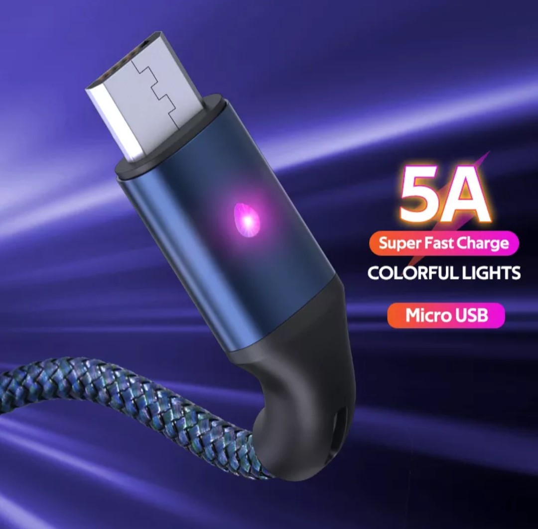 Dây cáp sạc nhanh bộc dù đuôi pety C dành cho Dòng Điện thoại full android - Xiaomi , Samsung. Oppo, Huawei VI.....