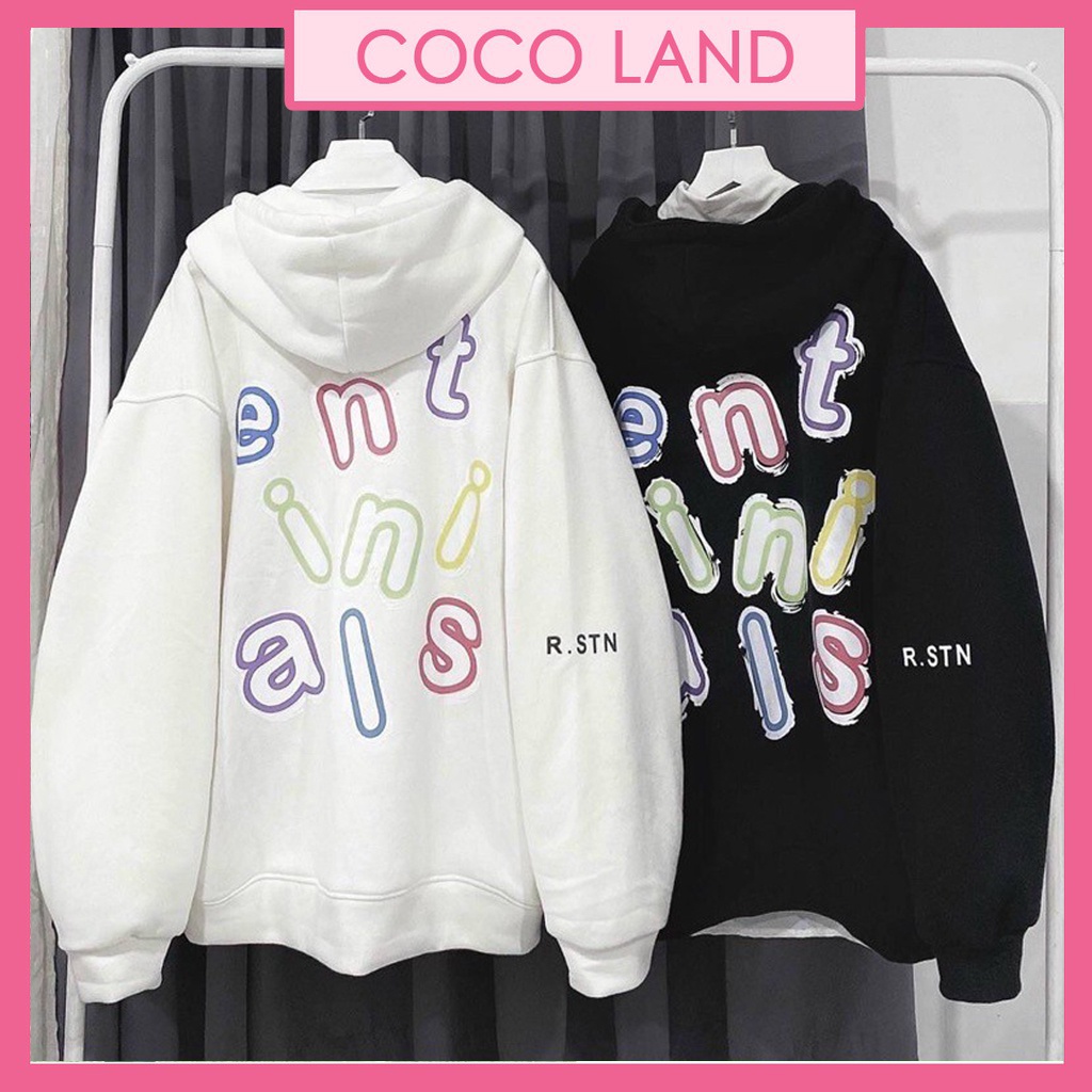Áo khoác hoodie nam nữ form rộng có mũ in chữ ENT 2 màu cá tính ulzzang chất đẹp chất xuất dư