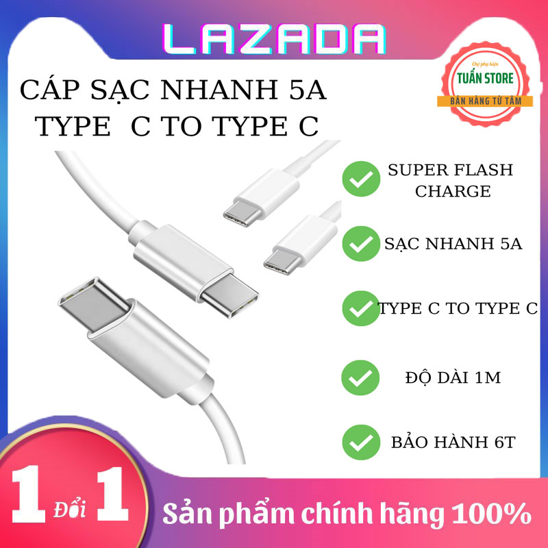 Cáp loại type c đến loại type c cáp sạc nhanh 5a usb c cáp sạc nhanh 5a, cáp cho samsung s20 xiaomi mi 10 type-c