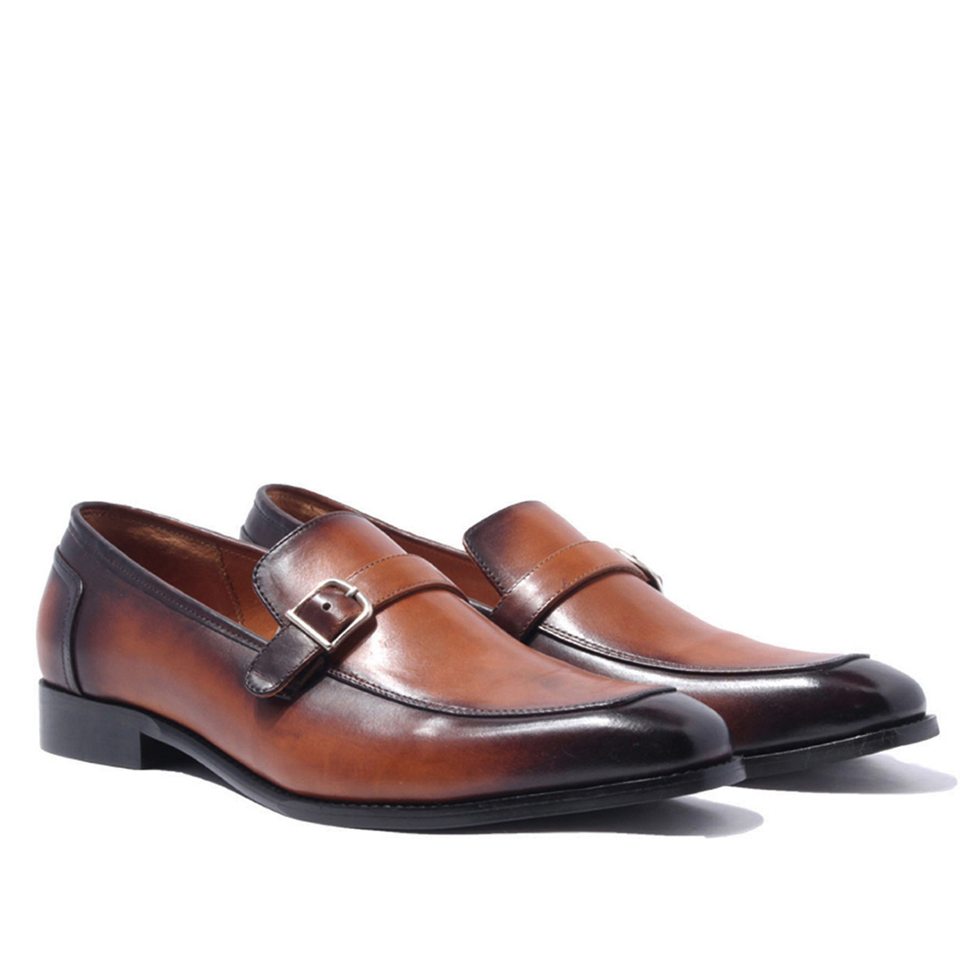 Giày Tây Lười Công Sở Banuli Nam Monk Strap Loafers H1ML1M0