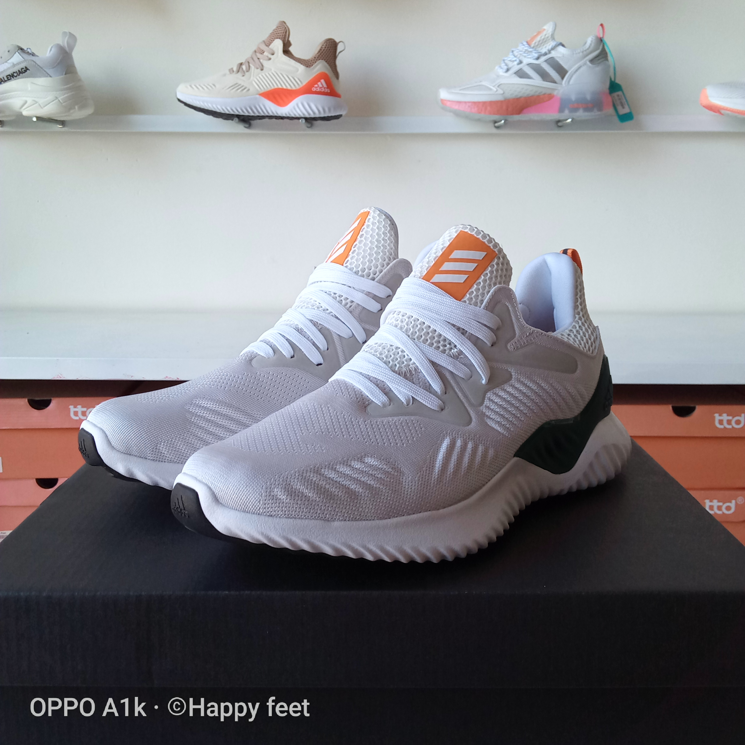 Giày Adidas Alphabounce Beyond xám xanh