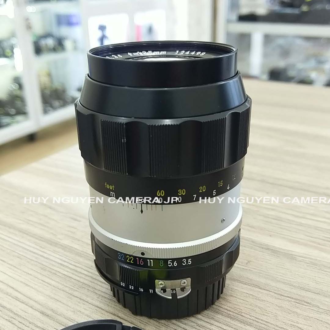 ỐNG KÍNH  NIKON 135 F3.5  Q.C   ĐẸP 98%  MF LẤY NÉT TAY.