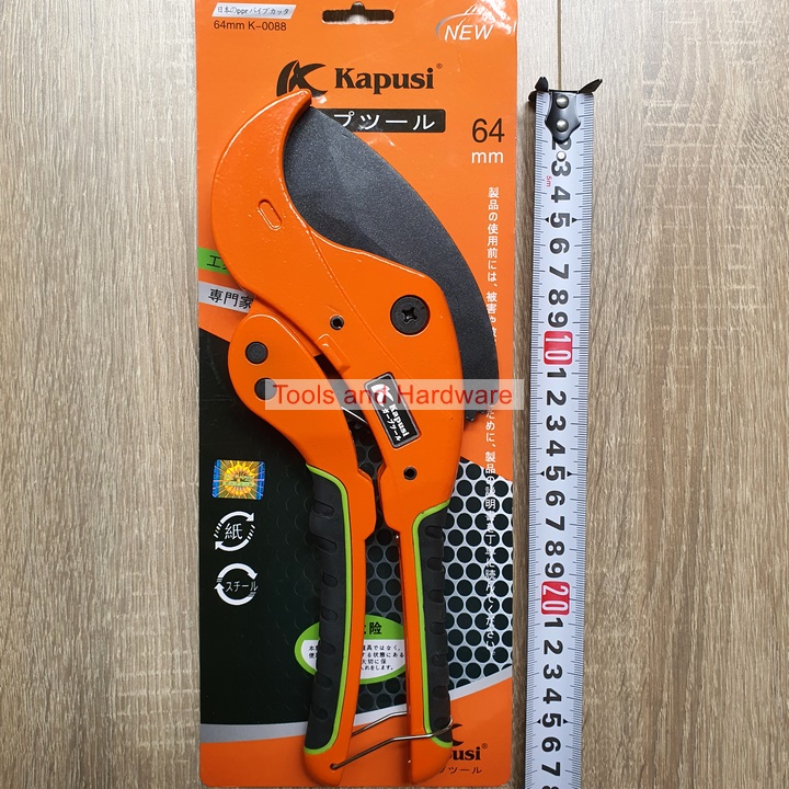 [Chính hãng] [Ảnh thật] Kéo Cắt Ống Nhựa cỡ lớn 64mm hãng Kapusi Japan PVC PPR PE PU, Bảo hành 12 tháng, Dao cắt ống nhựa, Dao cat ong, keo cat ong