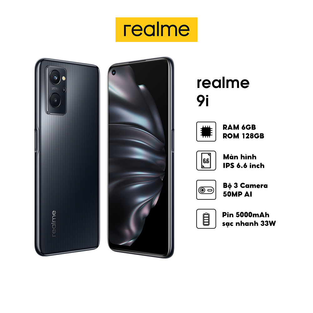 Điện thoại realme 9i - hàng chính hãng trả góp 0% miễn phí vận chuyển