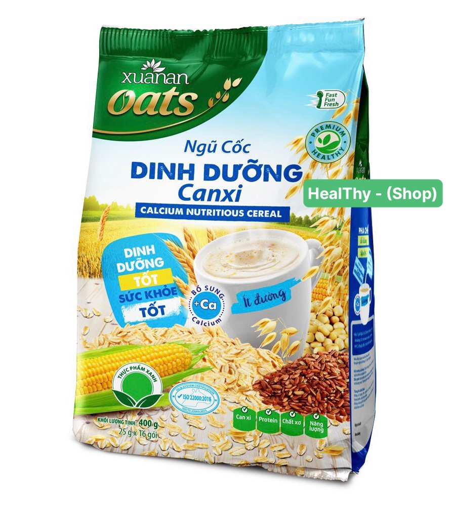 Bột ngũ cốc dinh dưỡng canxi xuân an 400gr