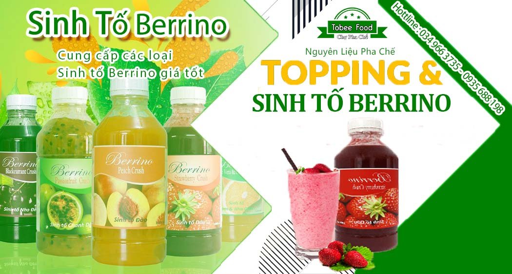 Sinh tố bốn mùa - sinh tố berrino đủ vị 1l
