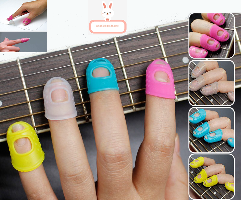 Bọc cao su bảo vệ ngón tay ,tạo ma sát ,chống trơn trượt-Bọc ngón tay chơi guitar,kalimba