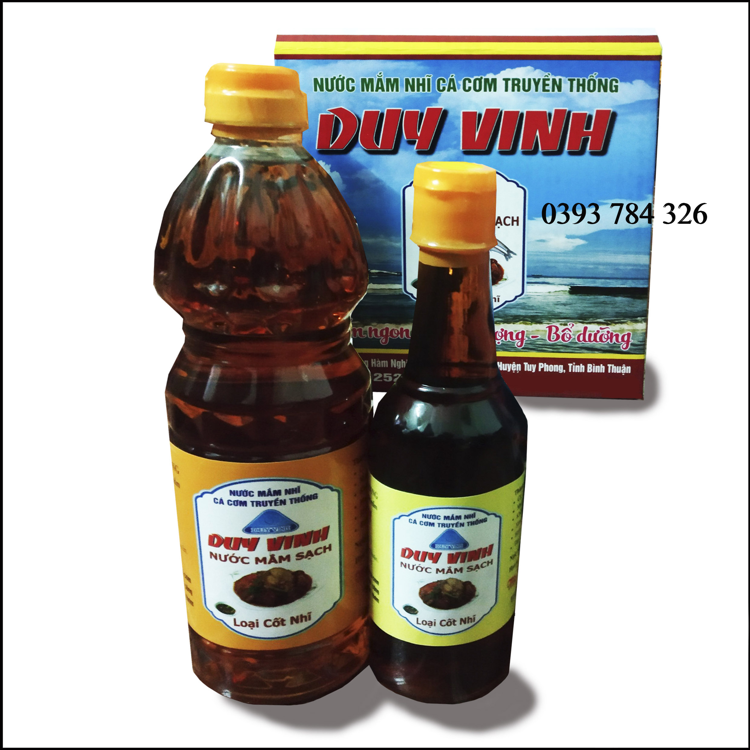 [HCM]500ML Nước Mắm Sạch DUY VINH Loại Cốt Nhĩ Đặc Biệt Từ Cá Cơm Nguyên Chất Bình Thuận