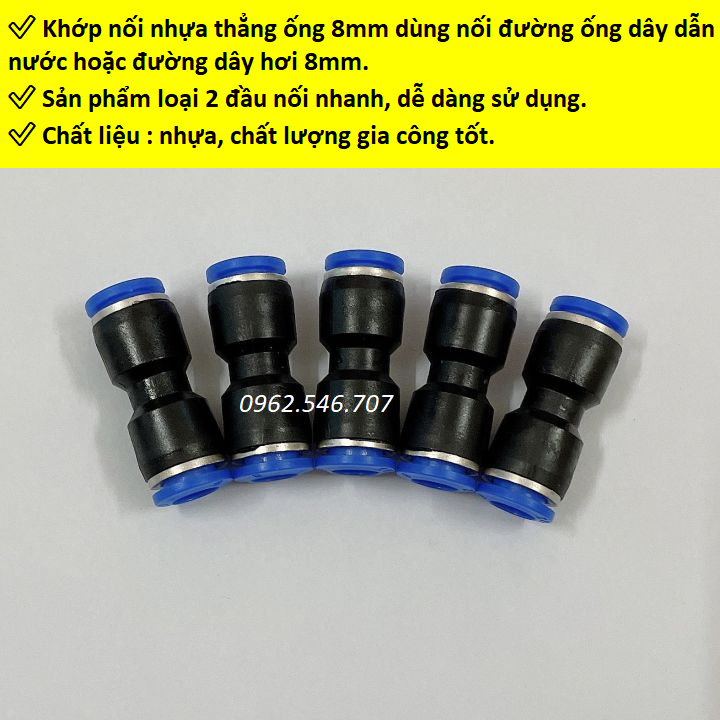 Cút kết nối nhanh ống phun sương 8mm