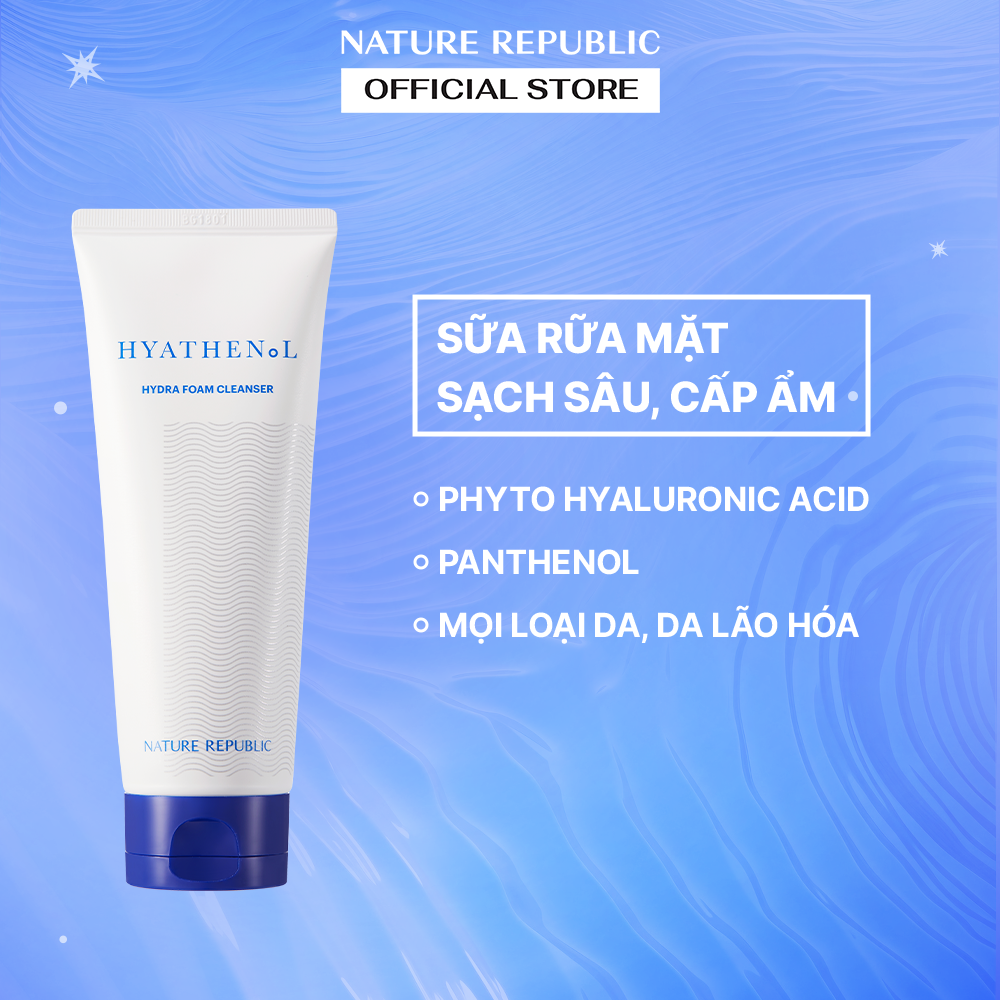 Sữa rửa mặt Nature Republic Hyathenol Hydra Foam Cleanser 150ml