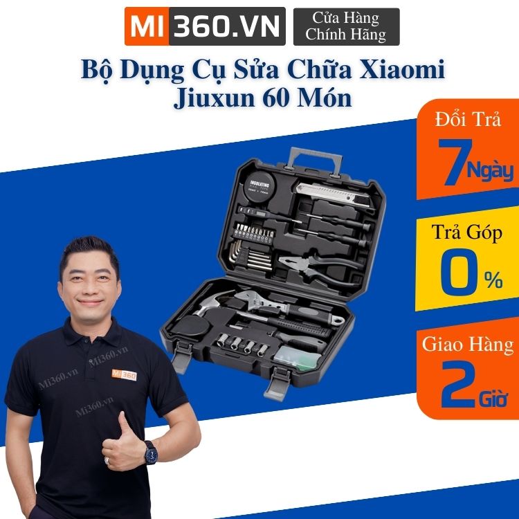 Bộ Dụng Cụ Sửa Chữa Xiaomi Jiuxun 60 Món Hộp Dụng Cụ Sửa Chữa Đa Năng