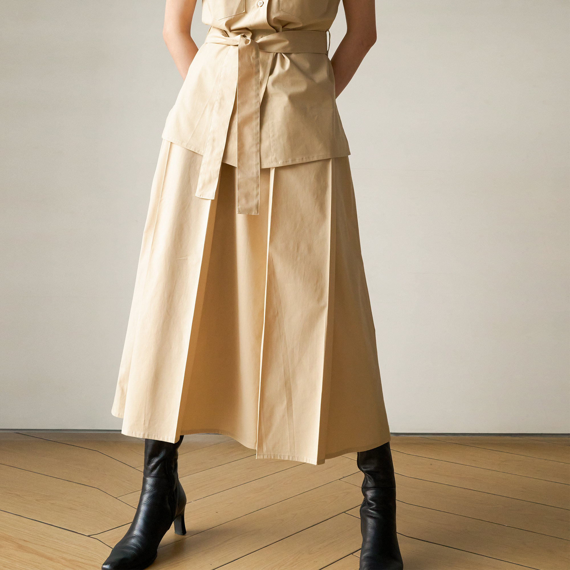 At Least Daily Pleated Cotton Skirt Chân Váy Xếp Li Cotton