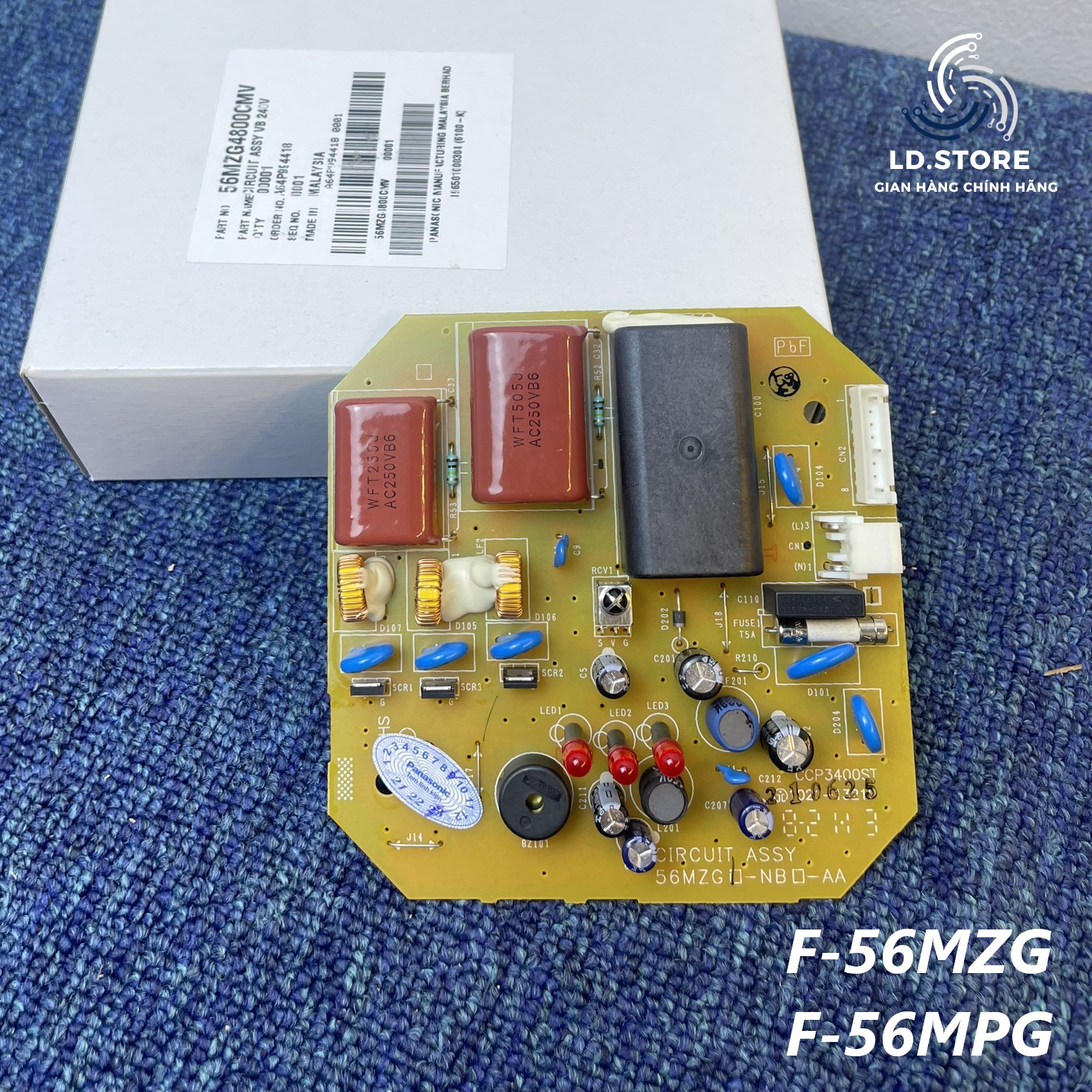 Bo mạch pcb quạt trần panasonic f-56mpg/ f-56mzg_56mzg4800cmv