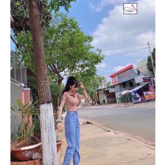 Áo thun croptop cổ sơ mi nữ thun bozip đẹp thu croptop nữ áo ngắn