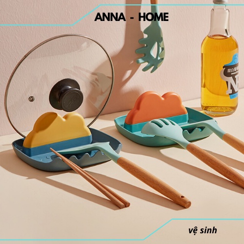 Giá đỡ muỗng/nắp nồi đa năng dễ lau chùi cho nhà bếp ANNA Home.