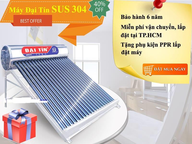 MÁY NƯỚC NÓNG NĂNG LƯỢNG MẶT TRỜI ĐẠI TÍN 160 LÍT